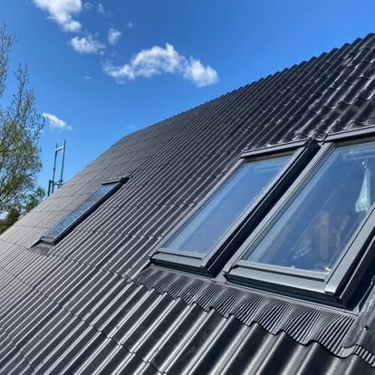 Udskiftning af vinduer hvor flere nye tagvinduer er installeret i Korsør